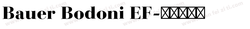Bauer Bodoni EF字体转换